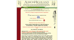 Desktop Screenshot of albionhighland.com