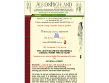 Tablet Screenshot of albionhighland.com